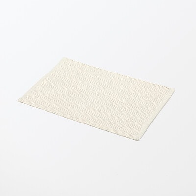 【１月中旬発売予定】綿　手織りマット　４０×６０ｃｍ