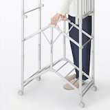 アルミ　たためる軽量　室内物干しラック