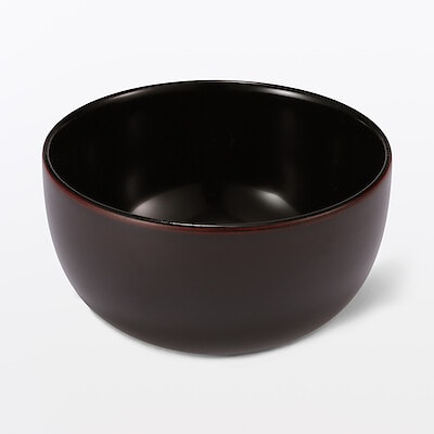 【１１月中旬発売予定】河和田塗り　ボウル／中　溜漆・約直径９×高さ５ｃｍ