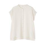 婦人　風を通す　フレンチスリーブブラウス