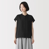 婦人　風を通す　フレンチスリーブブラウス