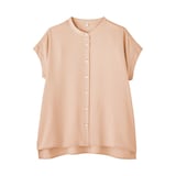 婦人　風を通す　フレンチスリーブブラウス