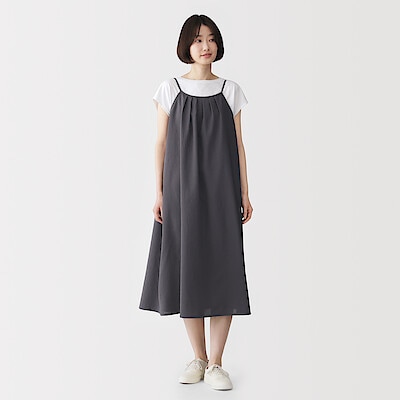 婦人　風を通す　キャミソールワンピース