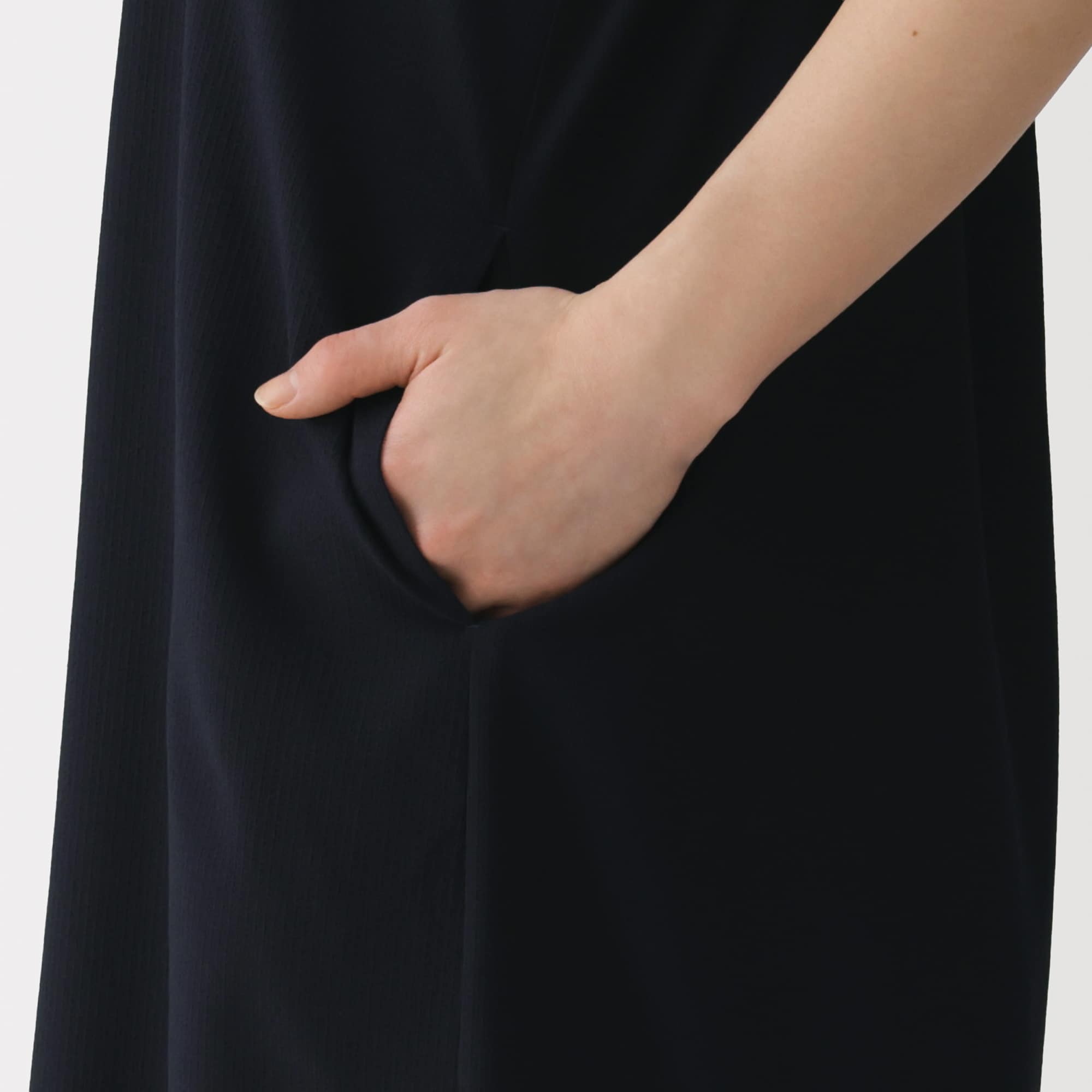 婦人 風を通す ストレッチサッカーサロペット | 無印良品