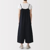 婦人　風を通す　ストレッチサッカーサロペット