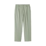 婦人　風を通す　ストレッチサッカーイージーテーパードパンツ