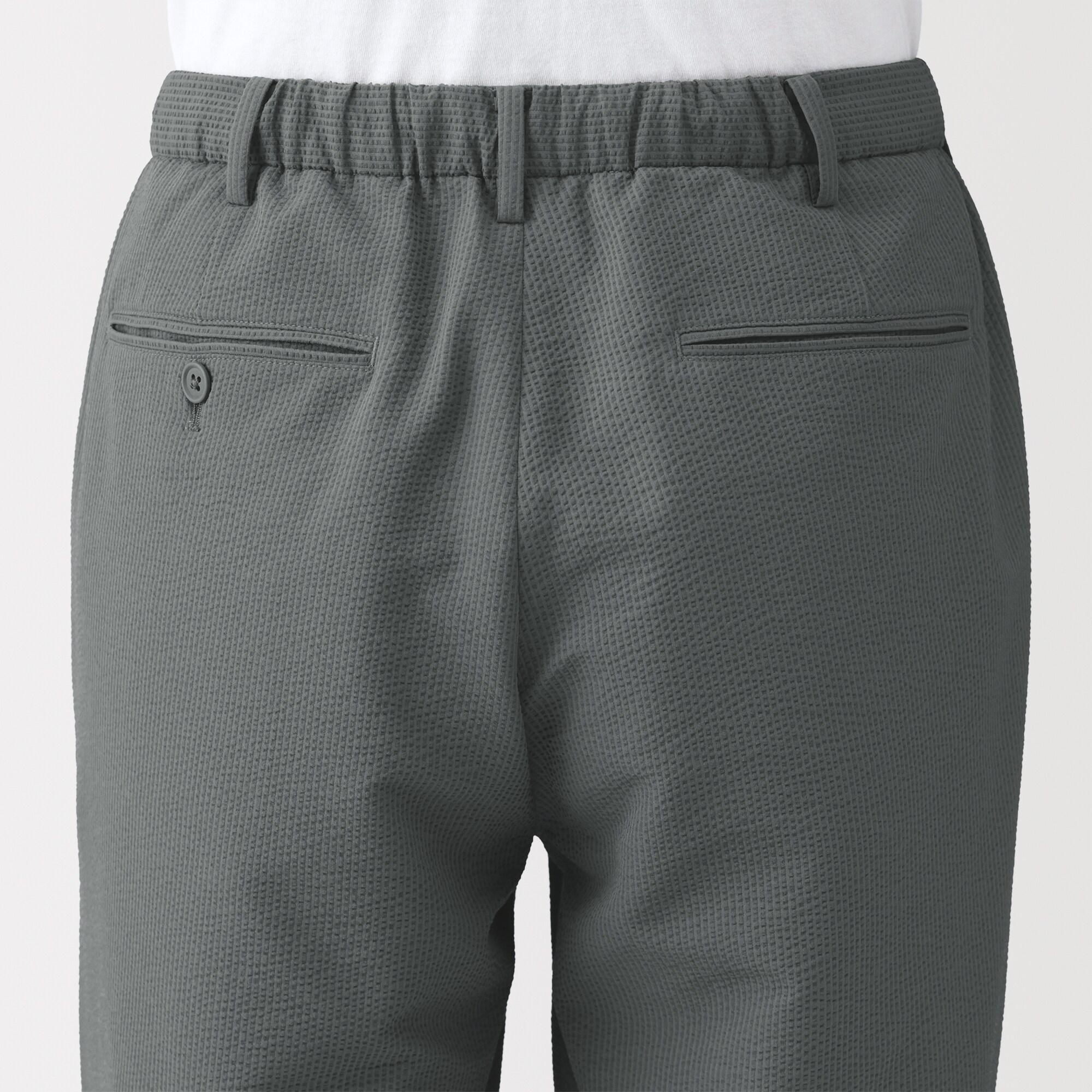超希少Franc Ocean 公式ストア購入 デットストック サッカーパンツ 紳士 風を通すストレッチサッカーノータックパンツ | 無印良品