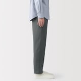 紳士　風を通すストレッチサッカーノータックパンツ