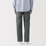 紳士　風を通すストレッチサッカーノータックパンツ