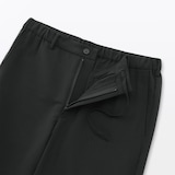 紳士　風を通すストレッチサッカーノータックパンツ