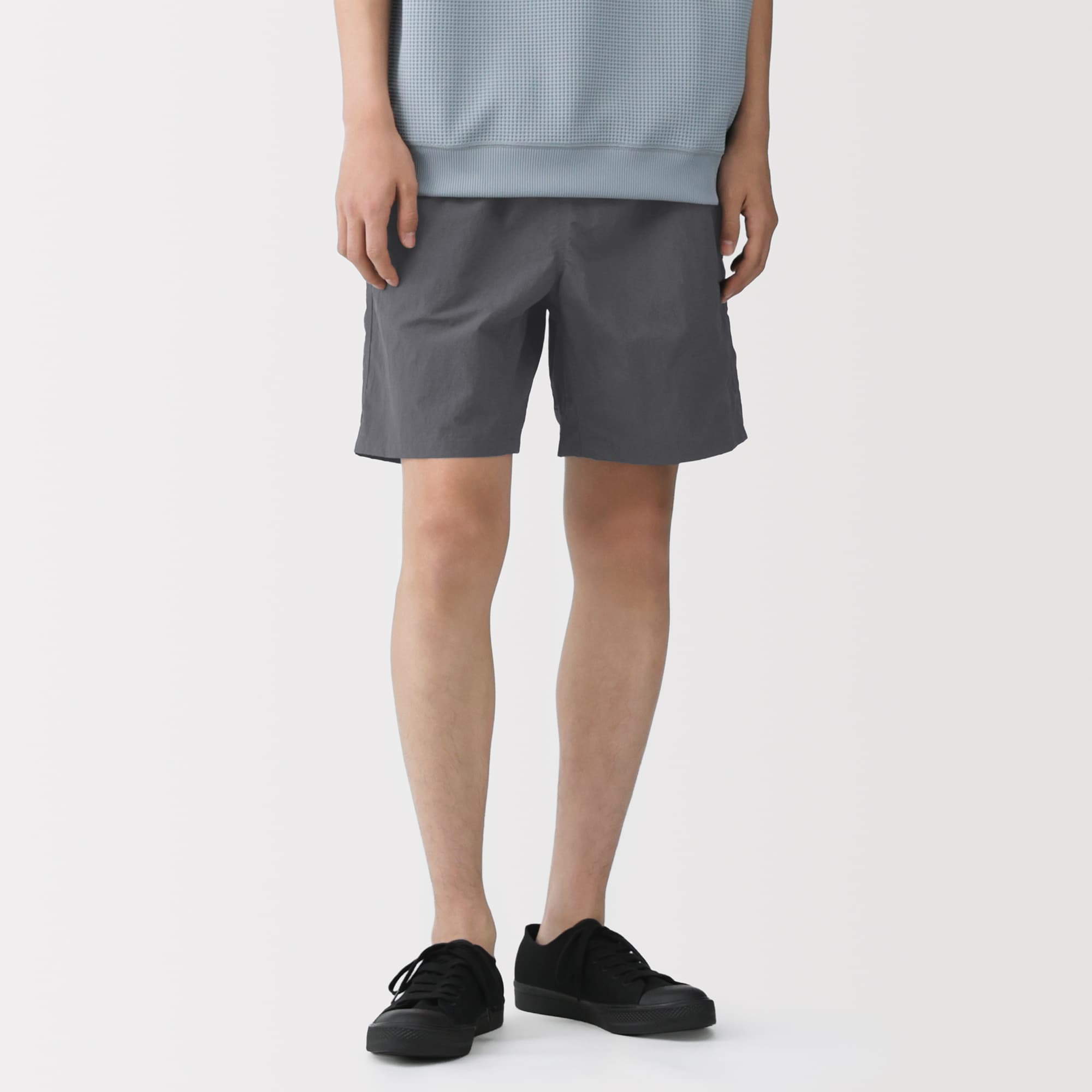 紳士 撥水ナイロンポケッタブルショートパンツ | 無印良品