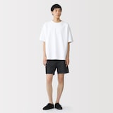 紳士　撥水ナイロンポケッタブルショートパンツ