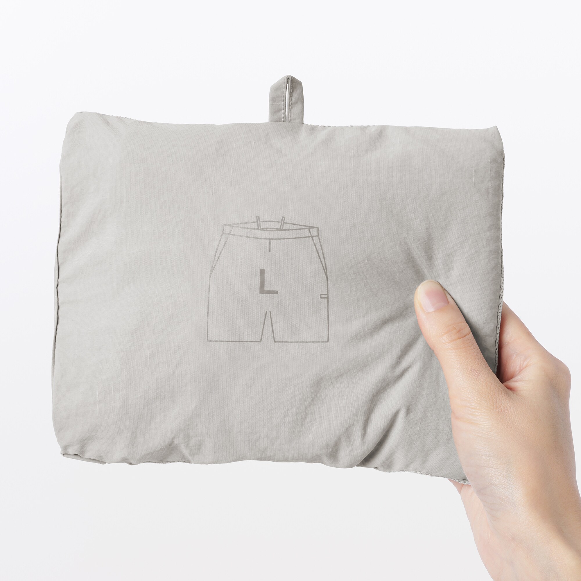 紳士　撥水ナイロンポケッタブルショートパンツ