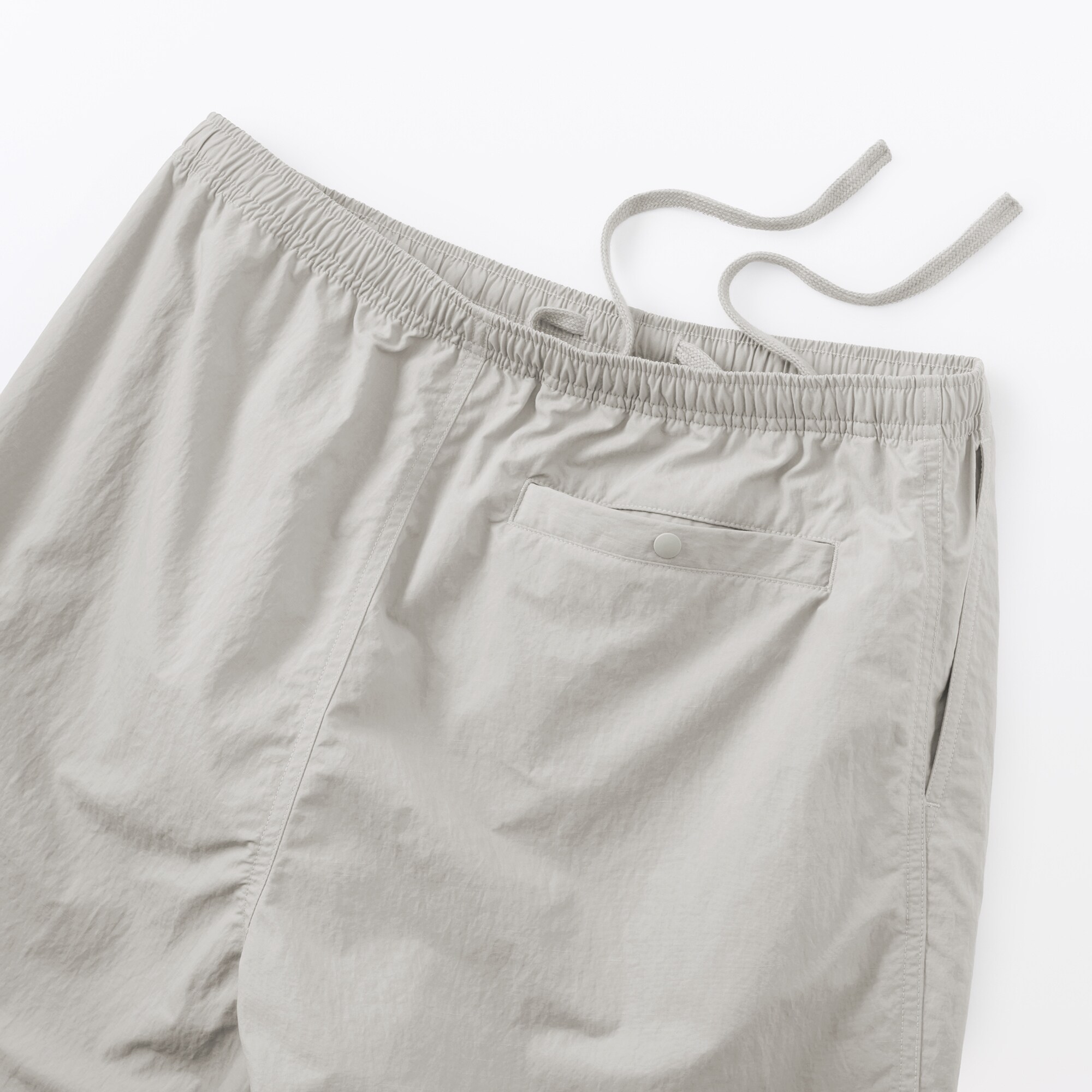 紳士　撥水ナイロンポケッタブルショートパンツ