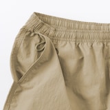 紳士　撥水ナイロンポケッタブルショートパンツ