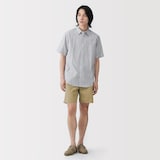 紳士　撥水ナイロンポケッタブルショートパンツ