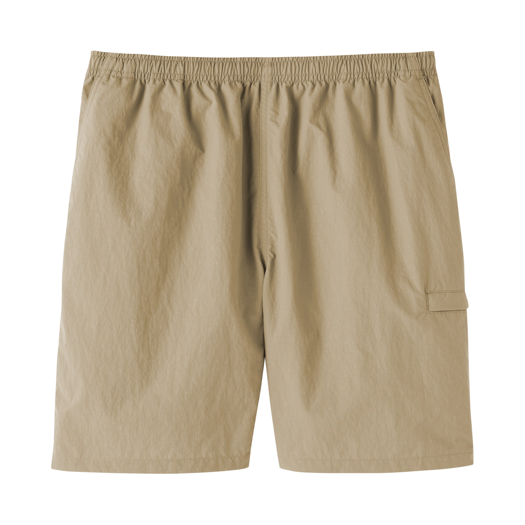 紳士　撥水ナイロンポケッタブルショートパンツ