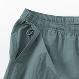 紳士　撥水ナイロンポケッタブルショートパンツ