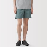 紳士　撥水ナイロンポケッタブルショートパンツ