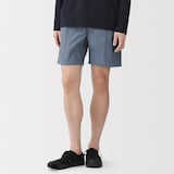 紳士　撥水ナイロンポケッタブルショートパンツ