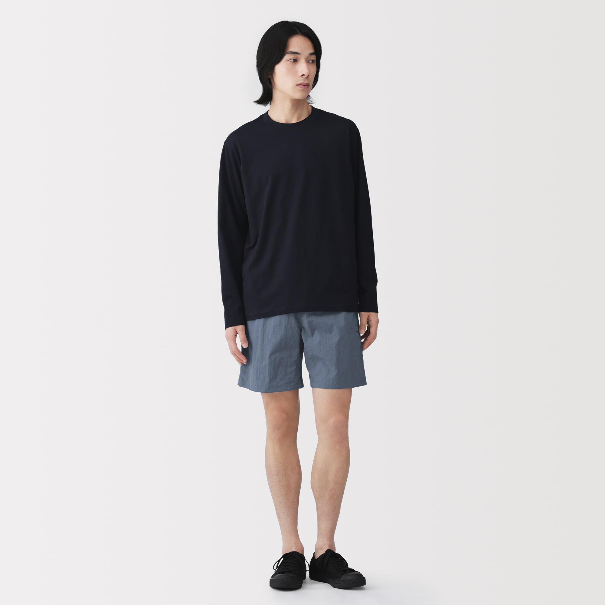 紳士 撥水ナイロンポケッタブルショートパンツ | 無印良品