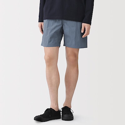 【３月上旬発売予定】紳士　撥水ナイロンポケッタブルショートパンツ