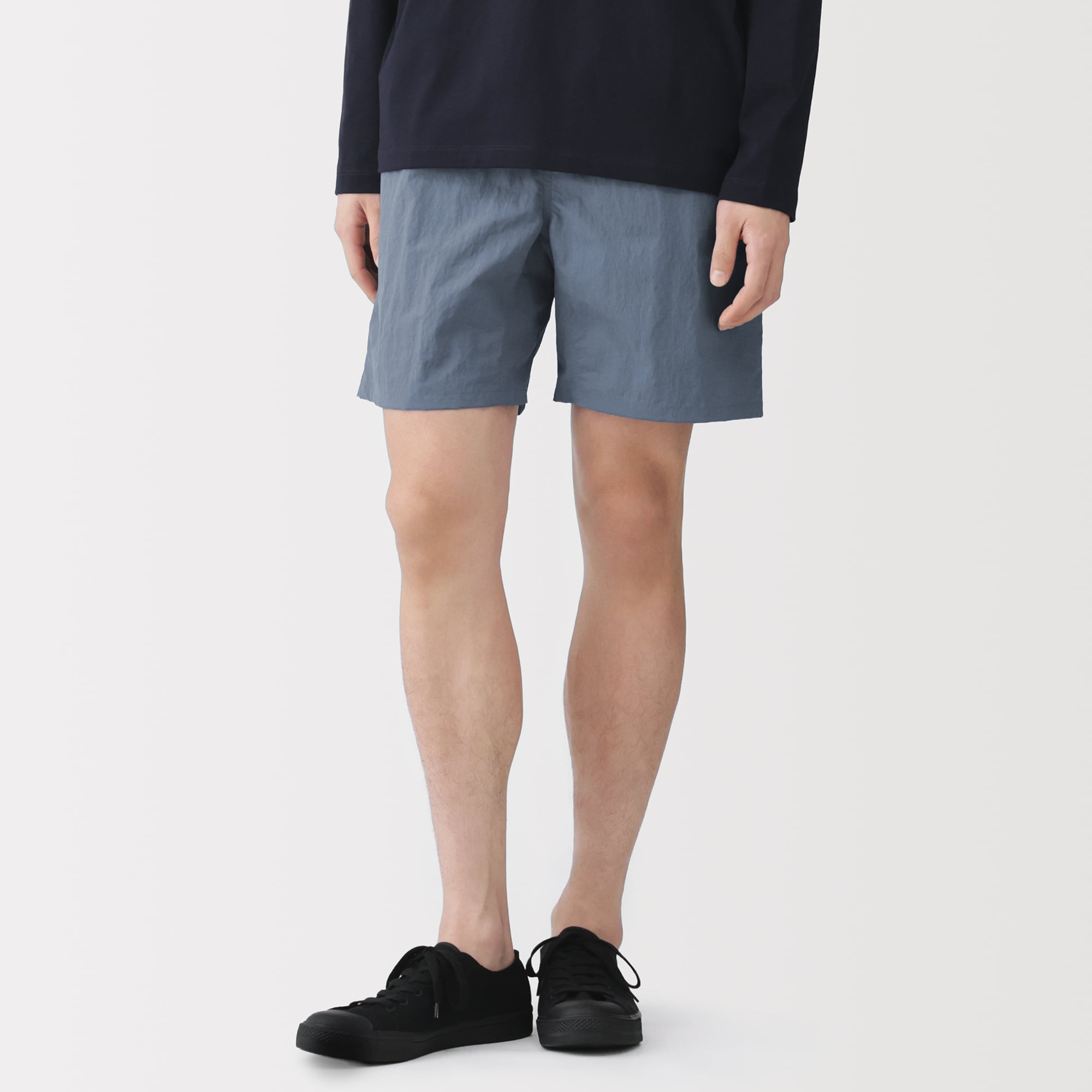 紳士 撥水ナイロンポケッタブルショートパンツ | 無印良品