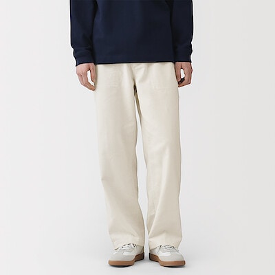 紳士　ジュート混ベイカーパンツ