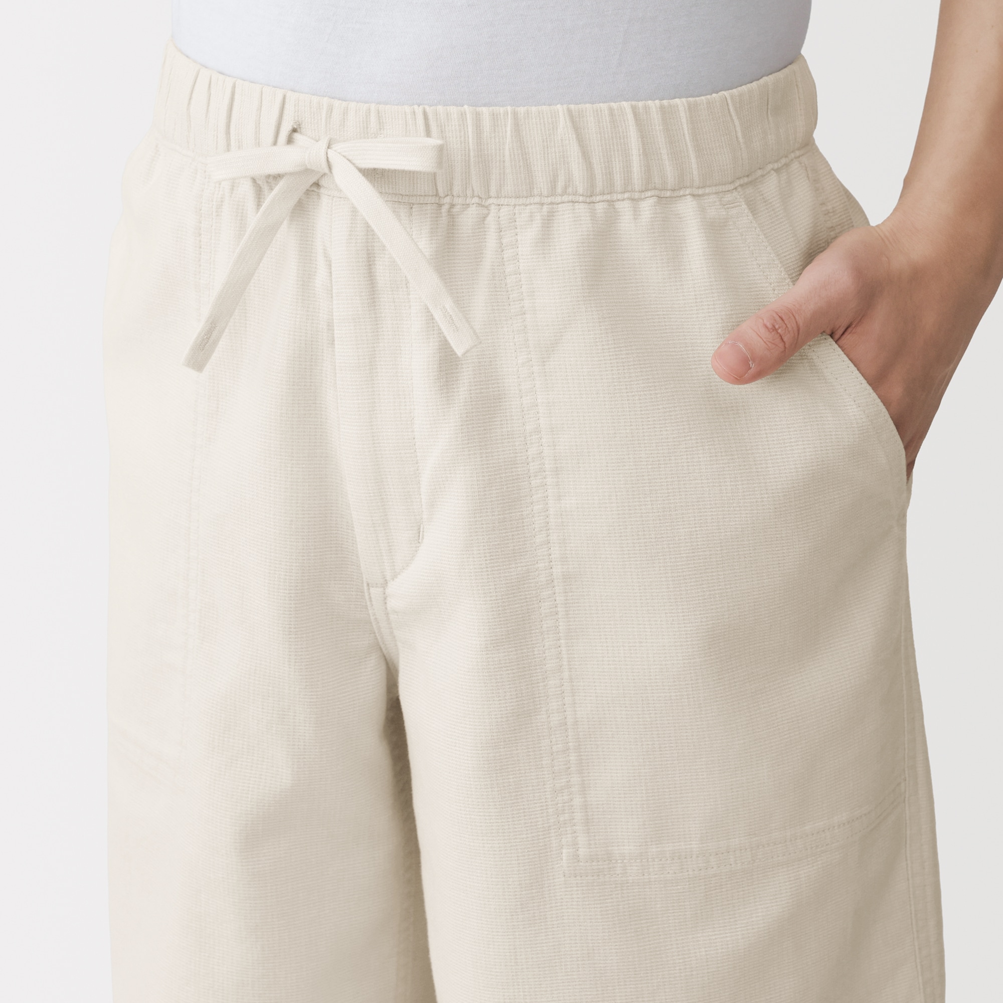 紳士　ジュート混ショートパンツ