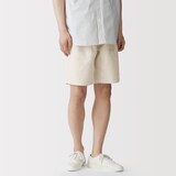 紳士　ジュート混ショートパンツ