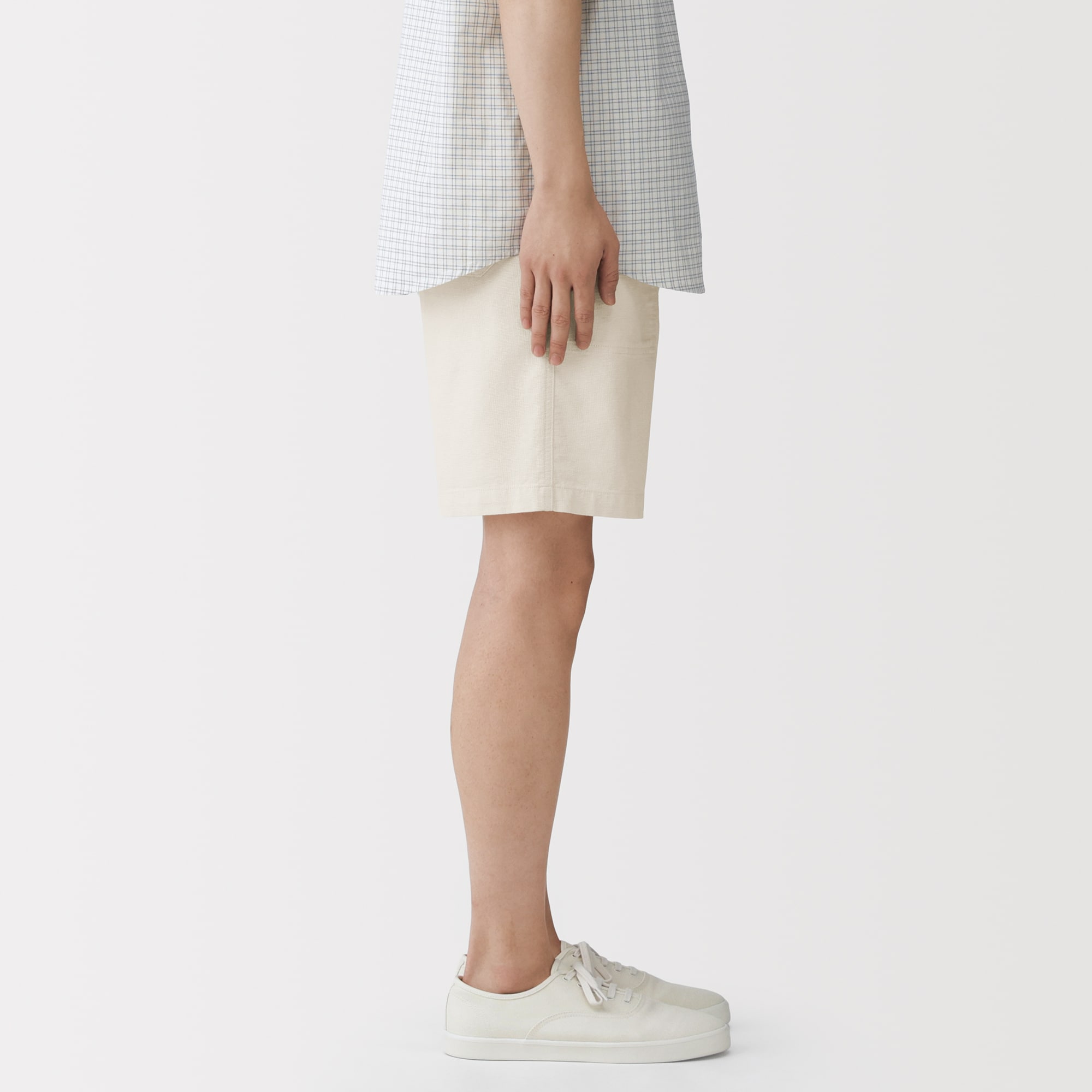 紳士 ジュート混ショートパンツ | 無印良品
