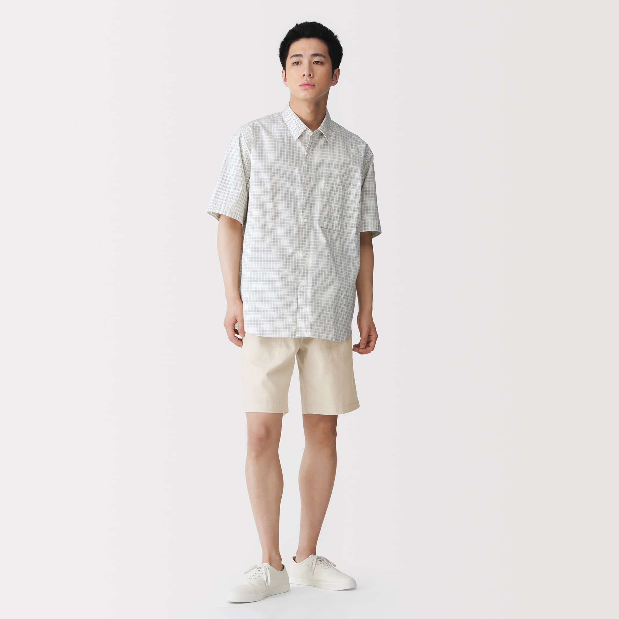 紳士 ジュート混ショートパンツ | 無印良品