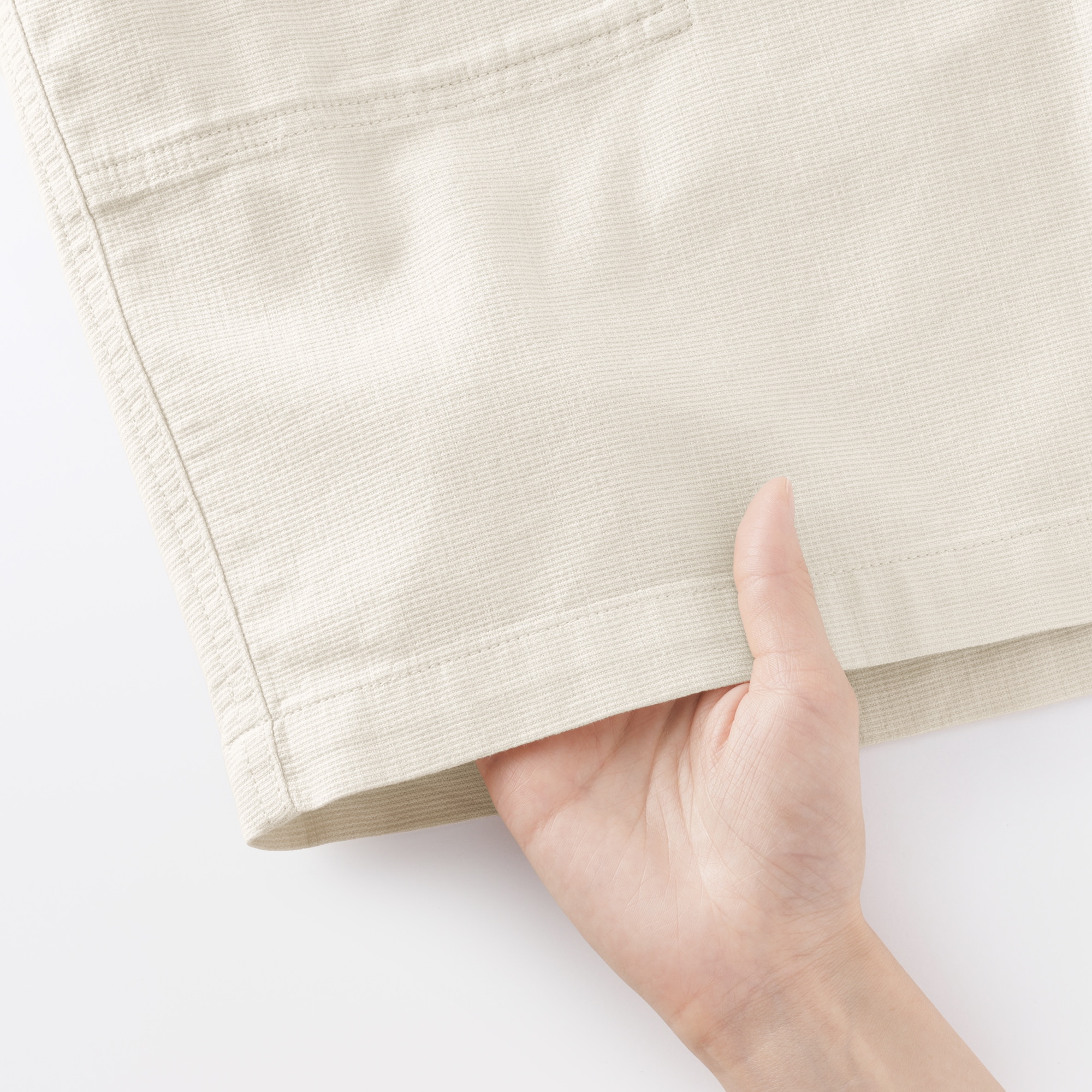 紳士　ジュート混ショートパンツ