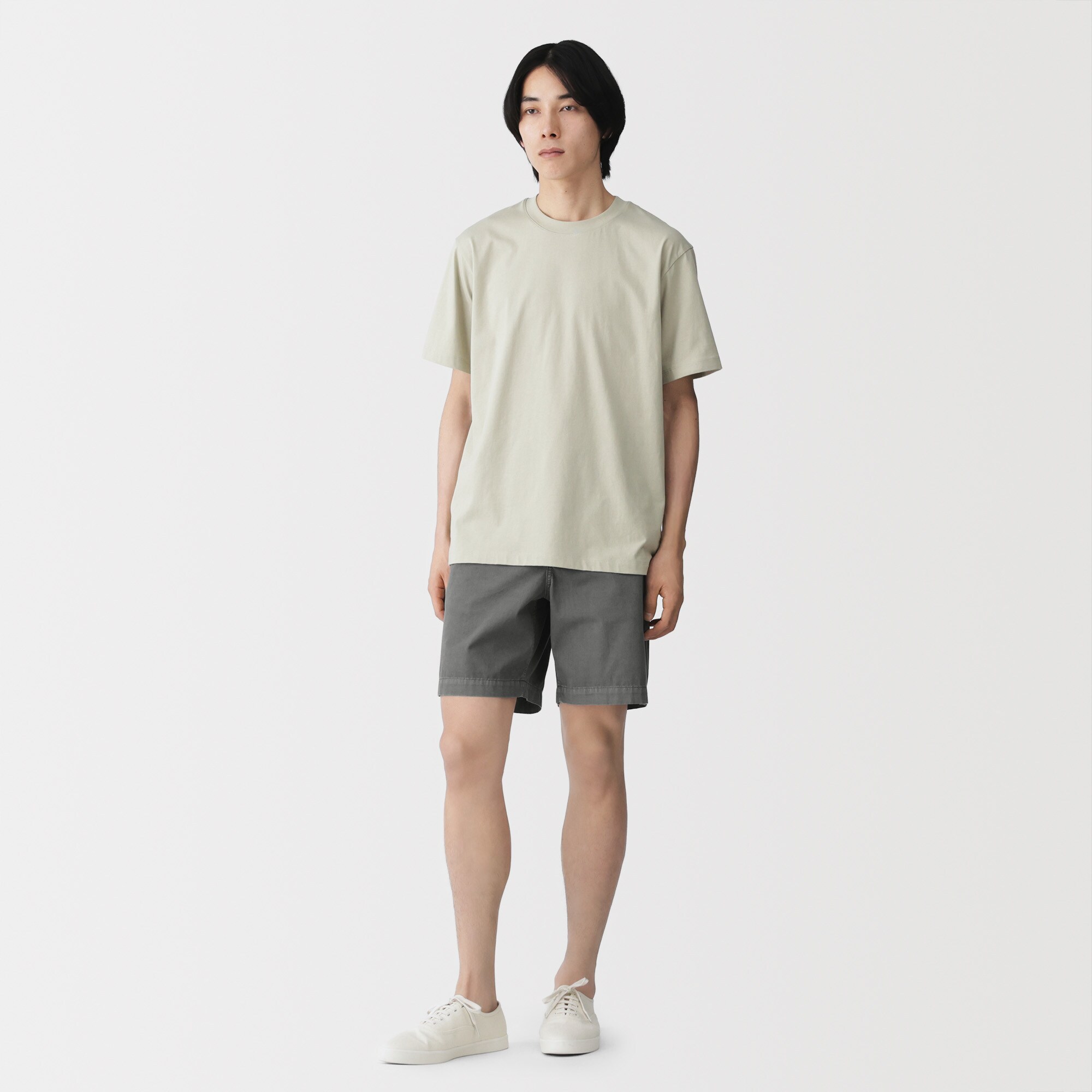 紳士　製品染めショートパンツ