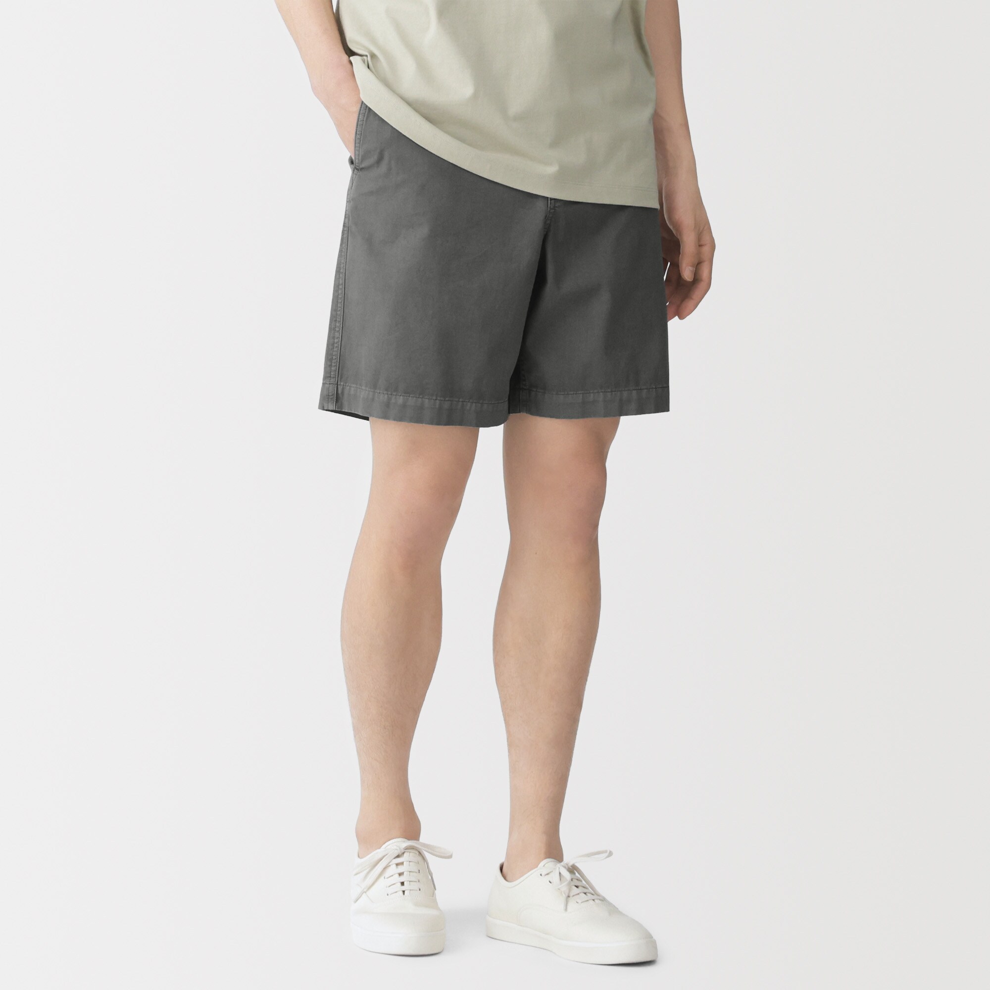 紳士　製品染めショートパンツ