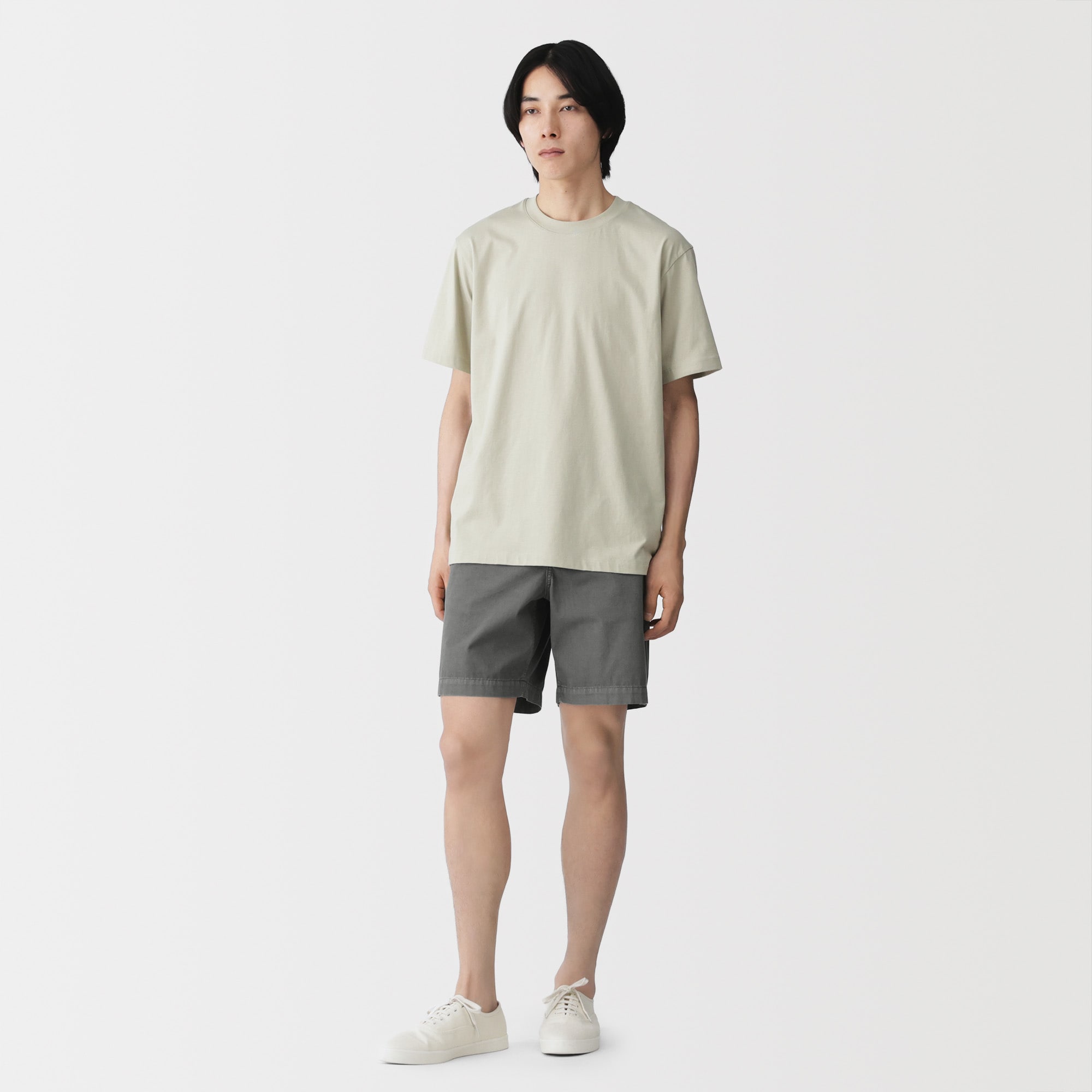 無印良品ショートパンツ 紳士 製品染めショートパンツ | 無印良品