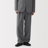 紳士　風を通すツータックパンツ