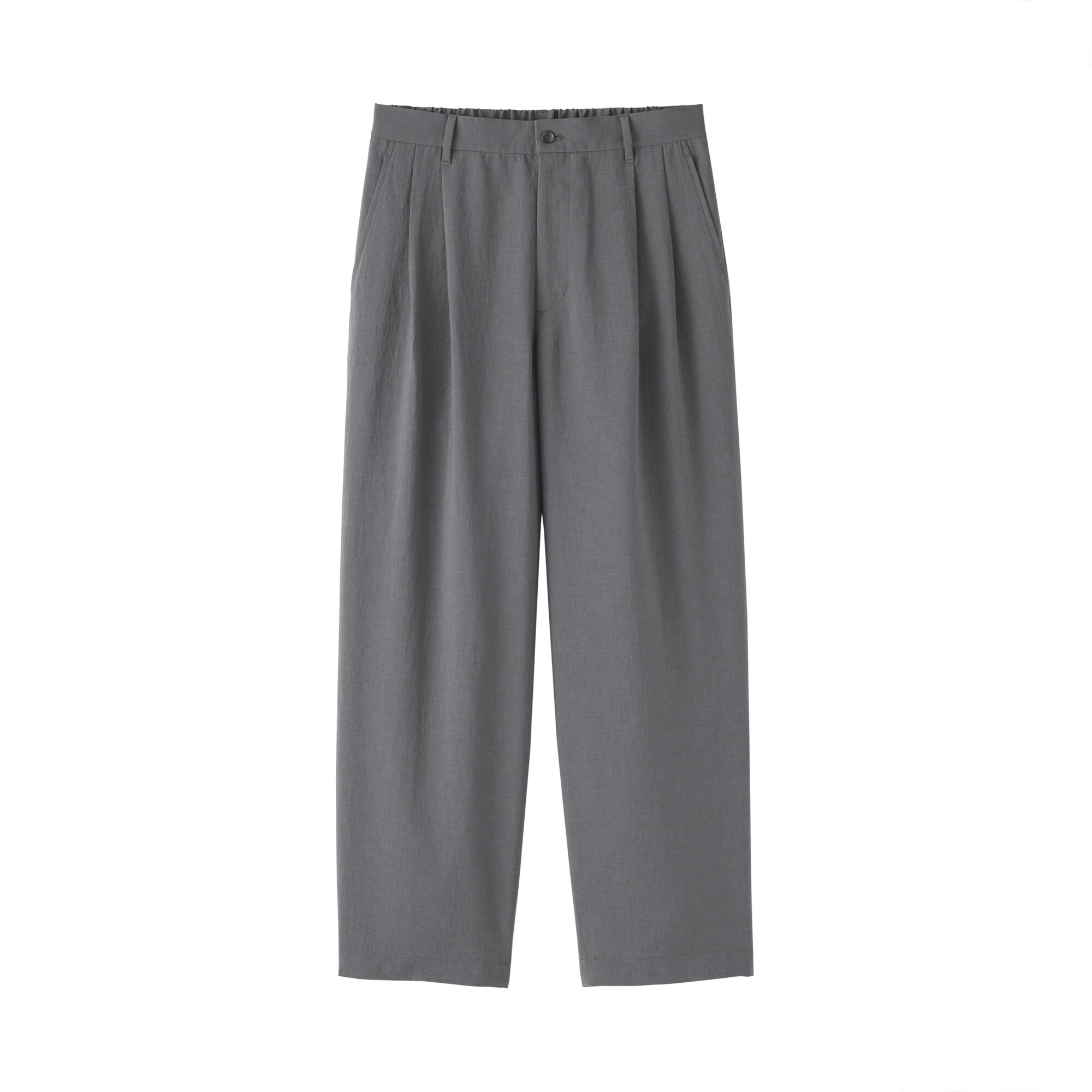 紳士　風を通すツータックパンツ