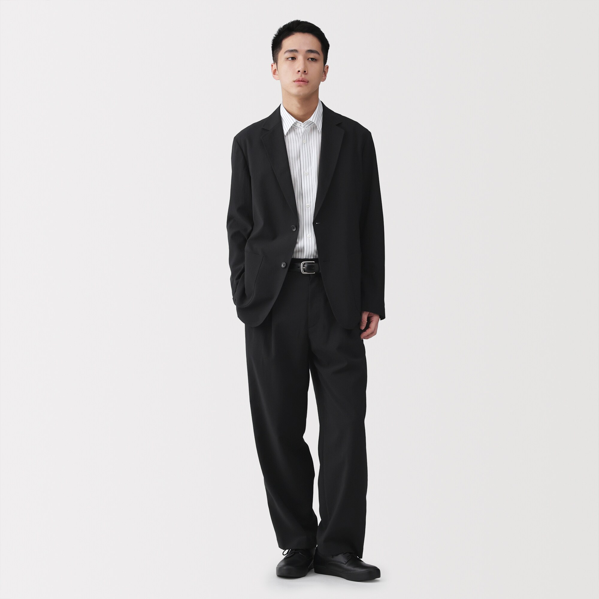 紳士 風を通すツータックパンツ | 無印良品