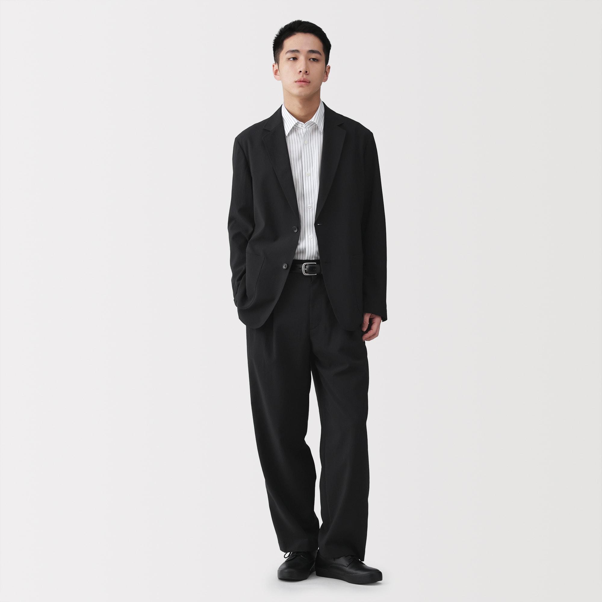 紳士 風を通すツータックパンツ | 無印良品