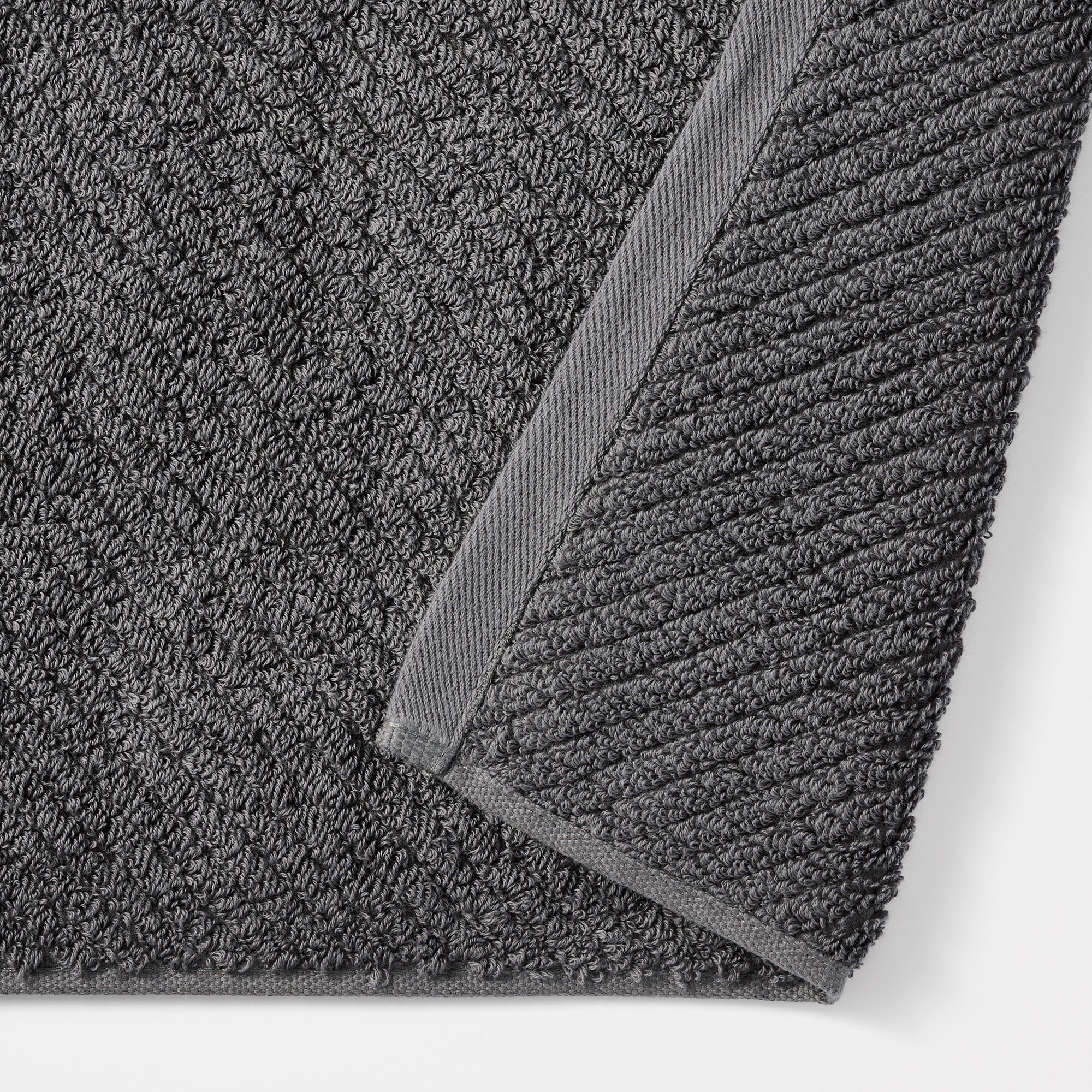 残糸を一部に使った　バスマット