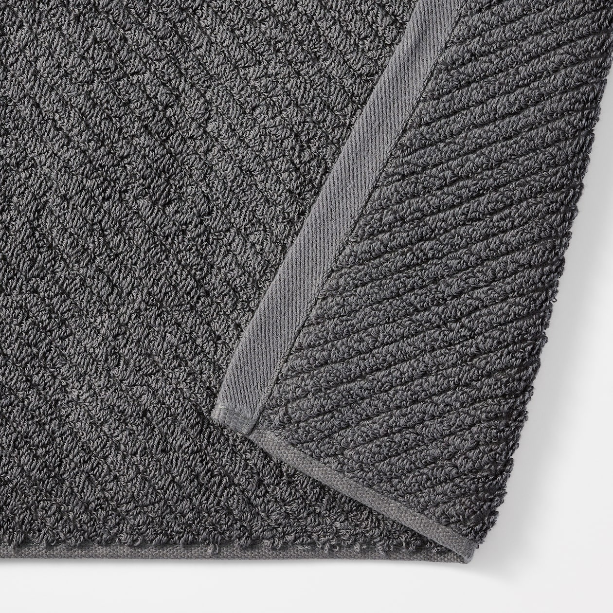 残糸を一部に使った　バスマット