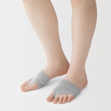 婦人　コットン混　トング型　パーツソックス