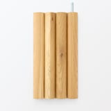 手軽に組み立てられる木製シェルフ　棚２段　オーク材突板