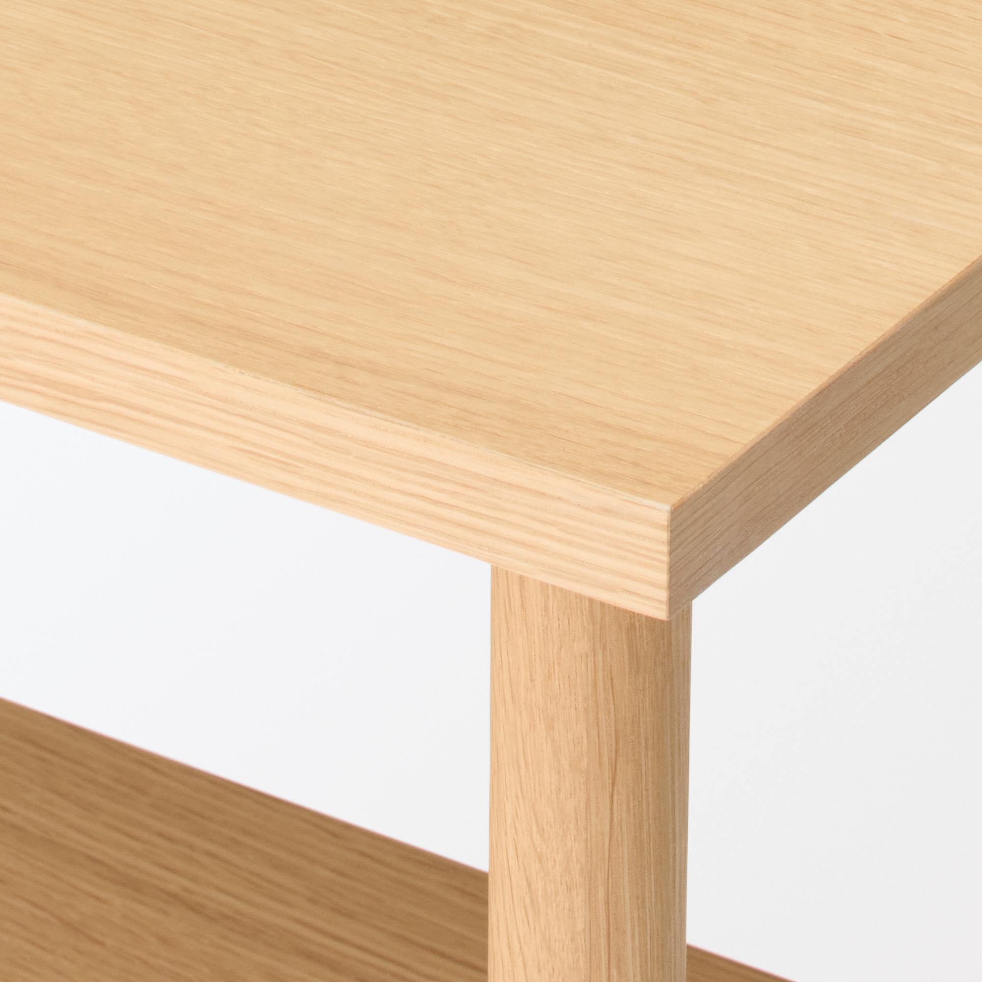 手軽に組み立てられる木製シェルフ 棚3段 オーク材突板 | 無印良品