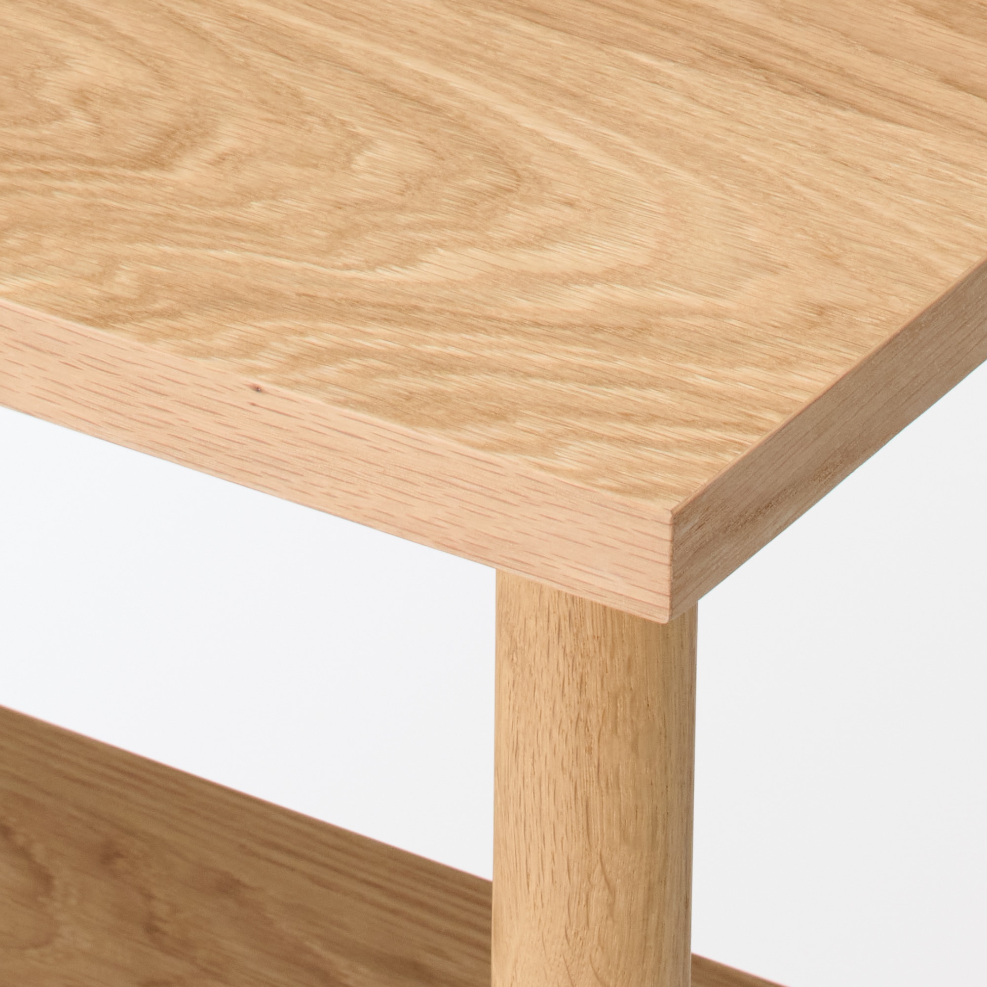 手軽に組み立てられる木製シェルフ 棚4段 オーク材突板 | 無印良品