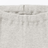 ベビー　おなかすっぽりストレッチ裾メロウ七分丈リブレギンス