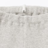 ベビー　おなかすっぽりストレッチ裾メロウ七分丈リブレギンス