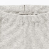 ベビー　おなかすっぽりストレッチ裾メロウ七分丈リブレギンス