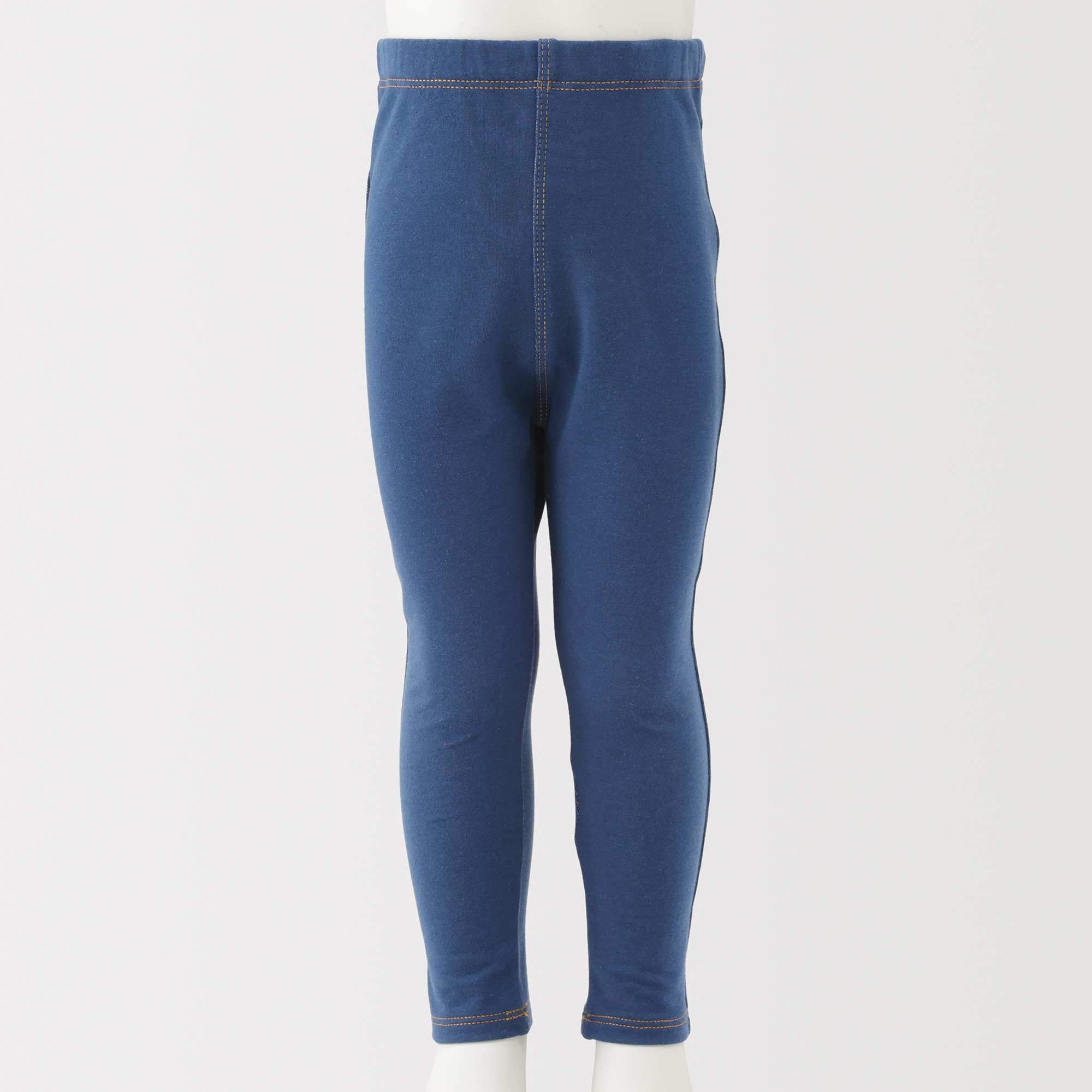 ベビー　おなかすっぽりデニム調十分丈レギンス